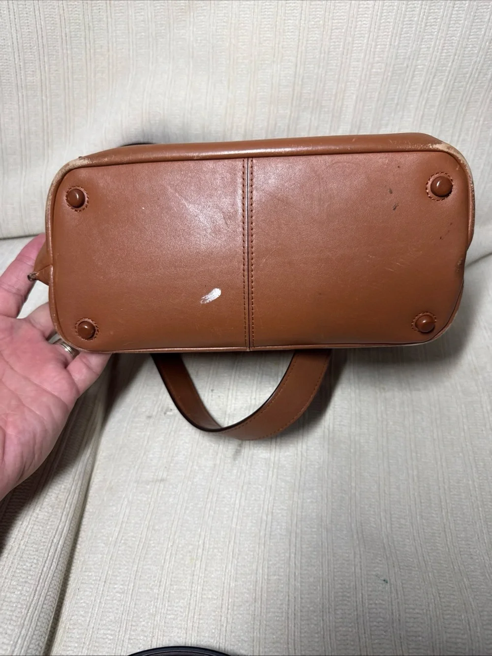 Cole Haan Leather Bucket Bag Grand Series (British Tan Color) Grand Series